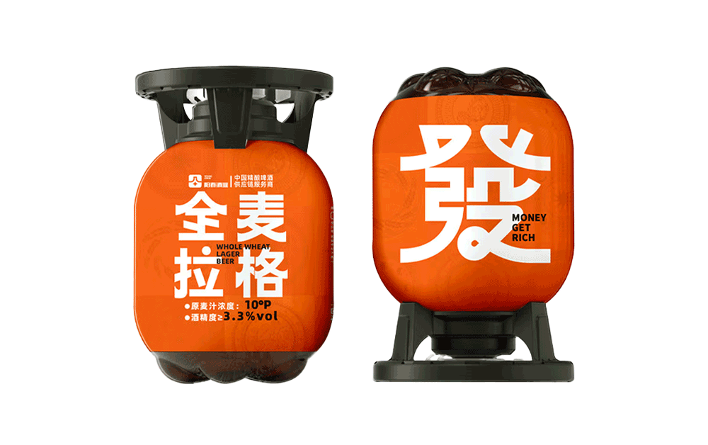 阳春全麦拉格精酿啤酒-发财桶 3L
