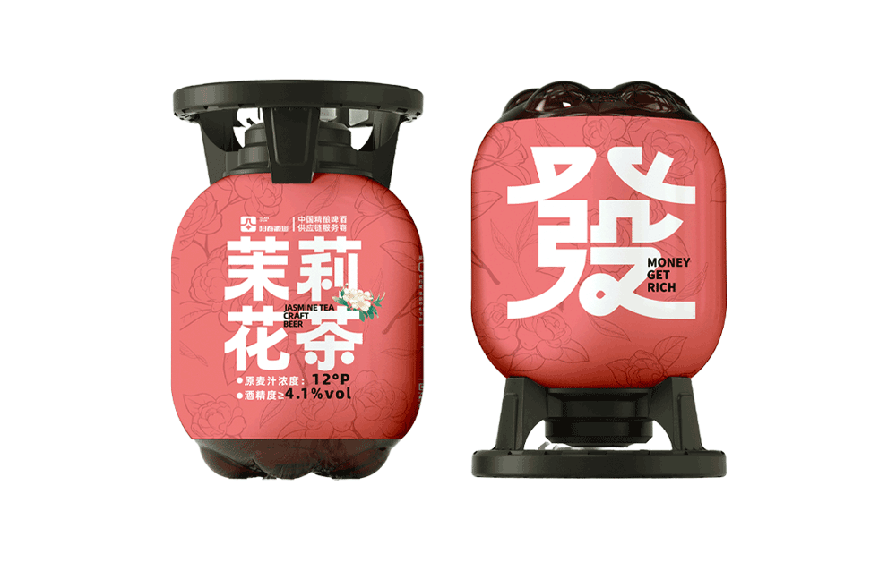 阳春茉莉花茶精酿啤酒-发财桶 3L