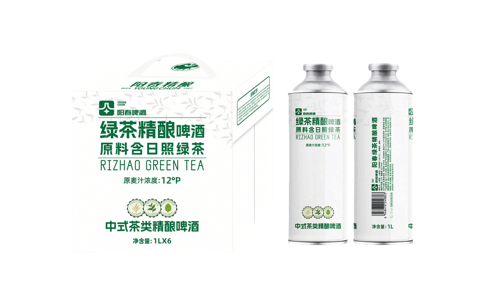 阳春绿茶精酿啤酒-日照绿茶1L