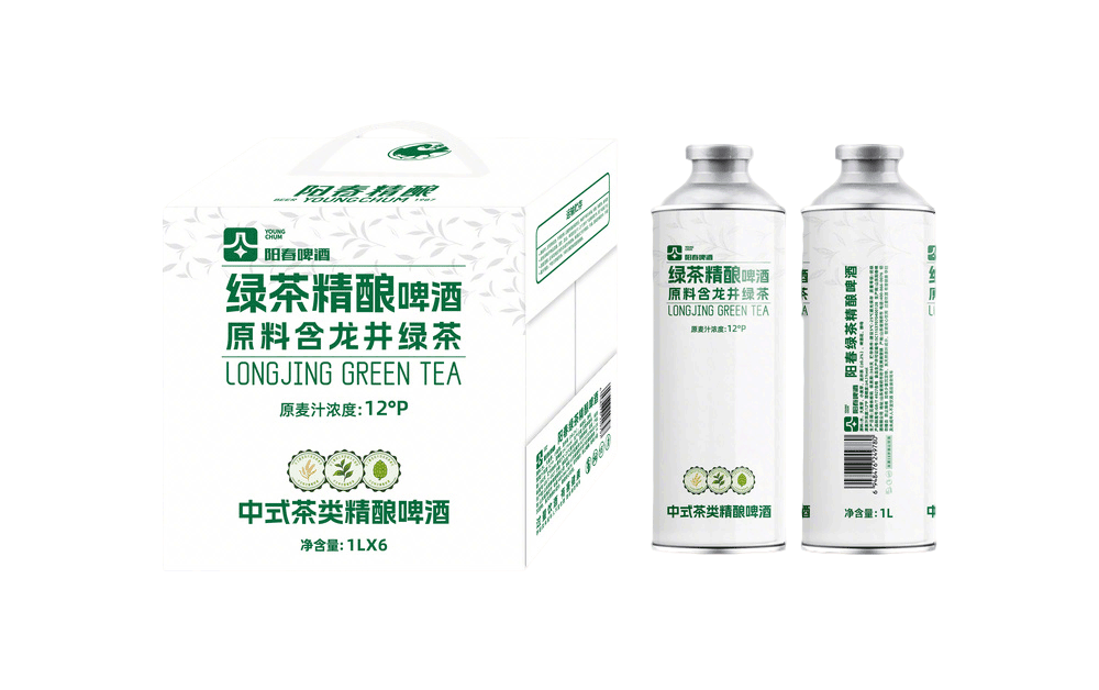 阳春绿茶精酿啤酒-龙井绿茶1L