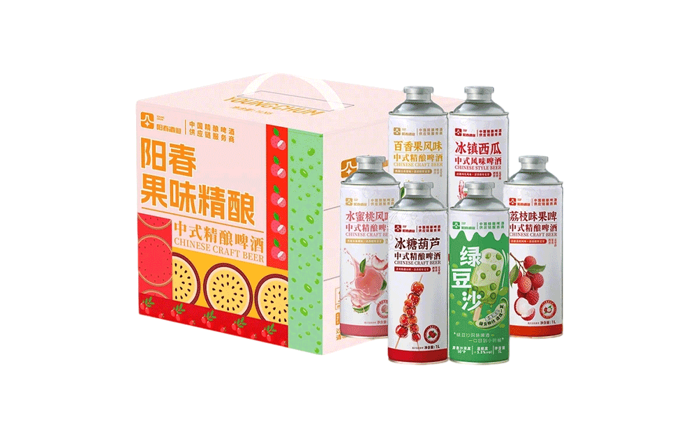 阳春中式精酿果味啤酒1L