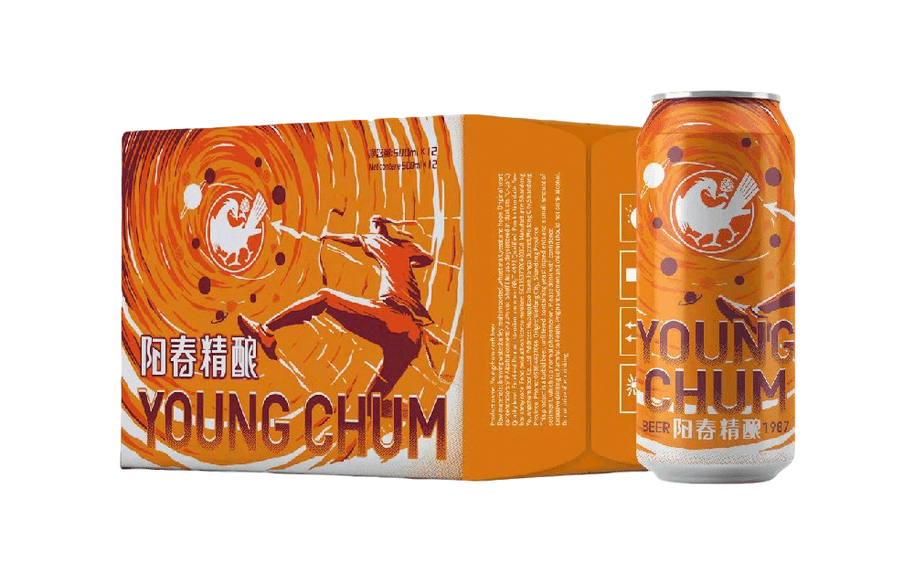 阳春精酿啤酒500ml罐装