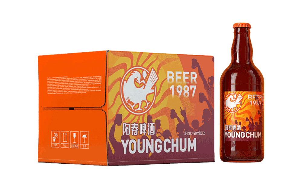 阳春精酿啤酒490ml瓶装