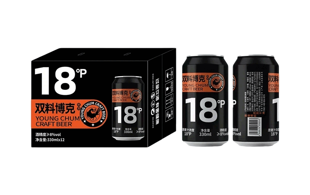 阳春啤酒 双料博克啤酒 330ml罐装
