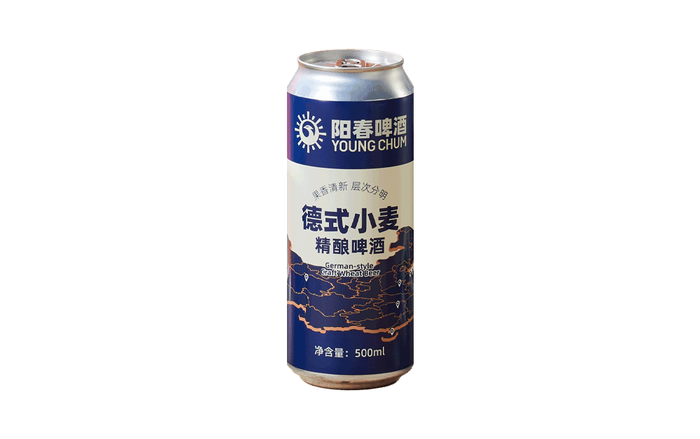 阳春德式小麦精酿啤酒500ml罐装