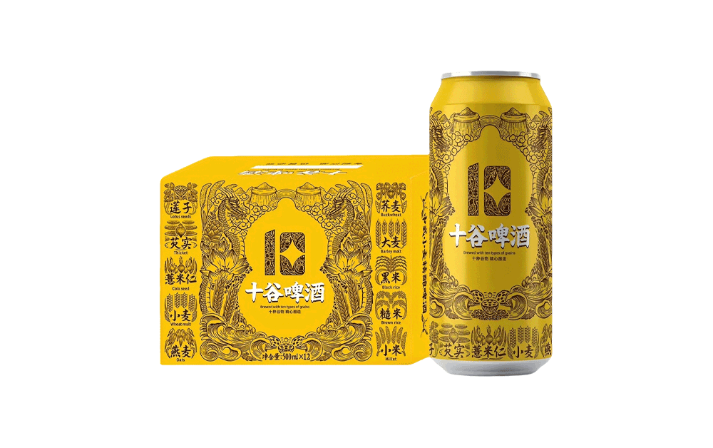 十谷啤酒-十谷福禄-中式小麦精酿啤酒罐装500ml