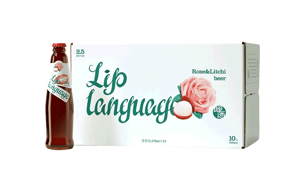 唇语啤酒瓶装（玫瑰荔枝）