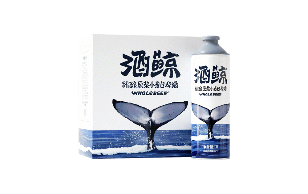 酒鲸精酿原浆小麦白啤酒1L