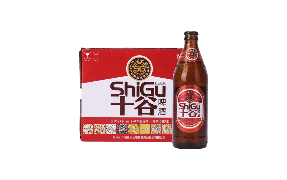 广药十谷啤酒鸿运瓶装439ml