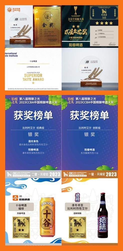 部分获奖信息